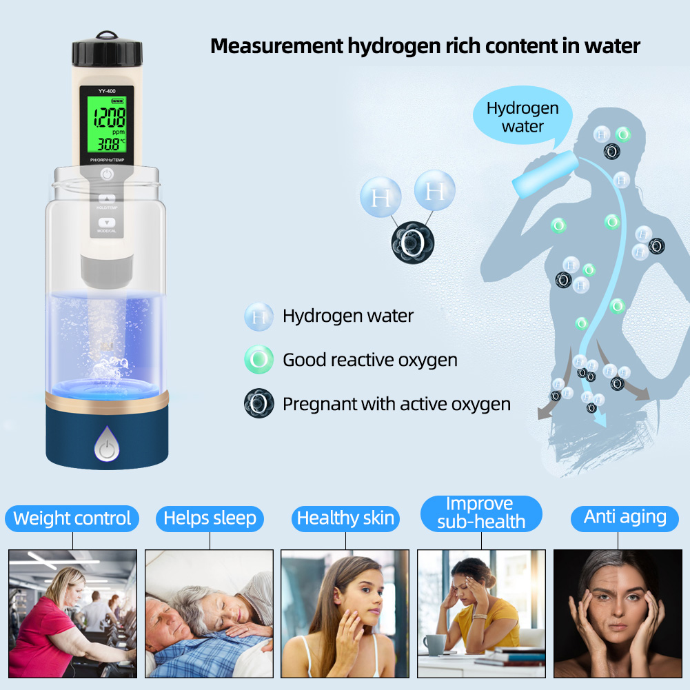 Ph Meter Digital Water Tester - Yieryi YY-400 Misuratore Digitale 4-in-1 PH