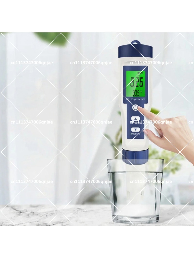 Ph Meter Digital Water Tester - Misuratore digitale 5-in-1 per la qualità