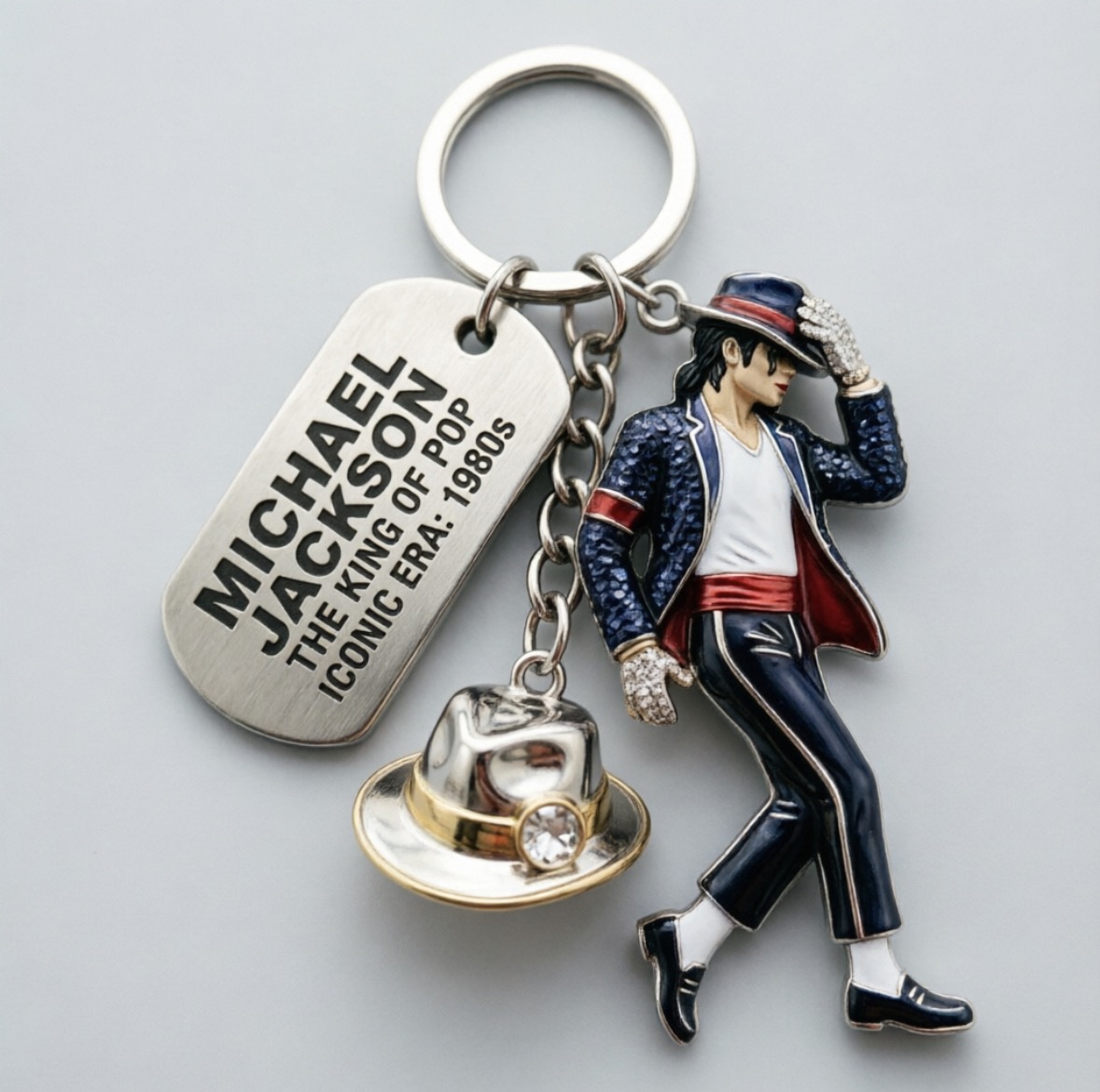 Packaging - Portachiavi Michael Jackson, Ciondolo per Zaini