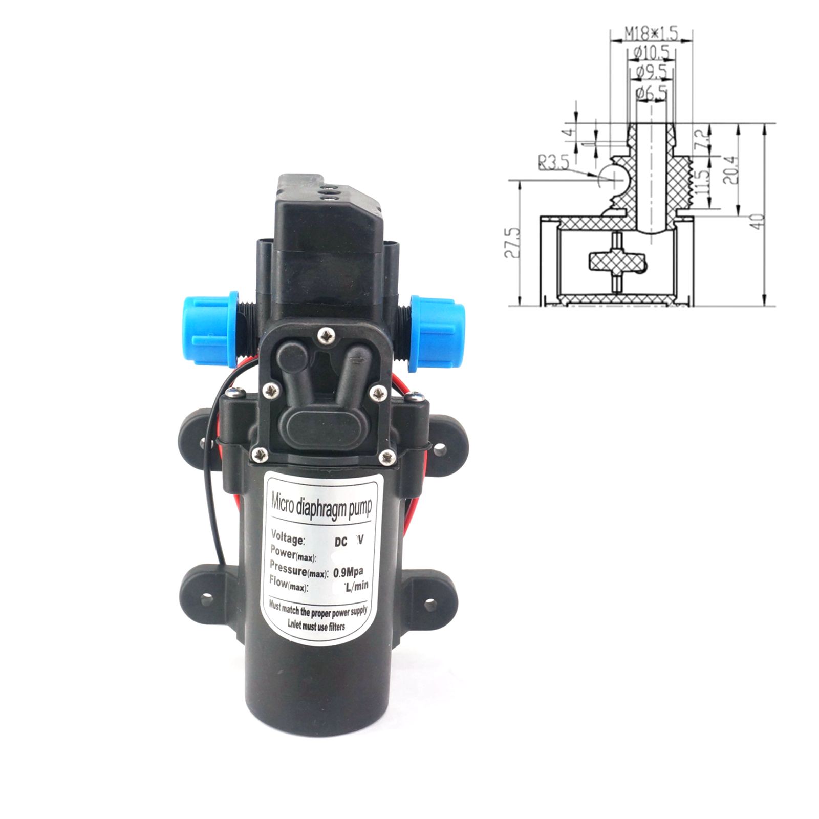 12V/24VDC 15W/30W/60W/80W Pomp - Mini Peristaltic Pump 12V recensione e prezzo