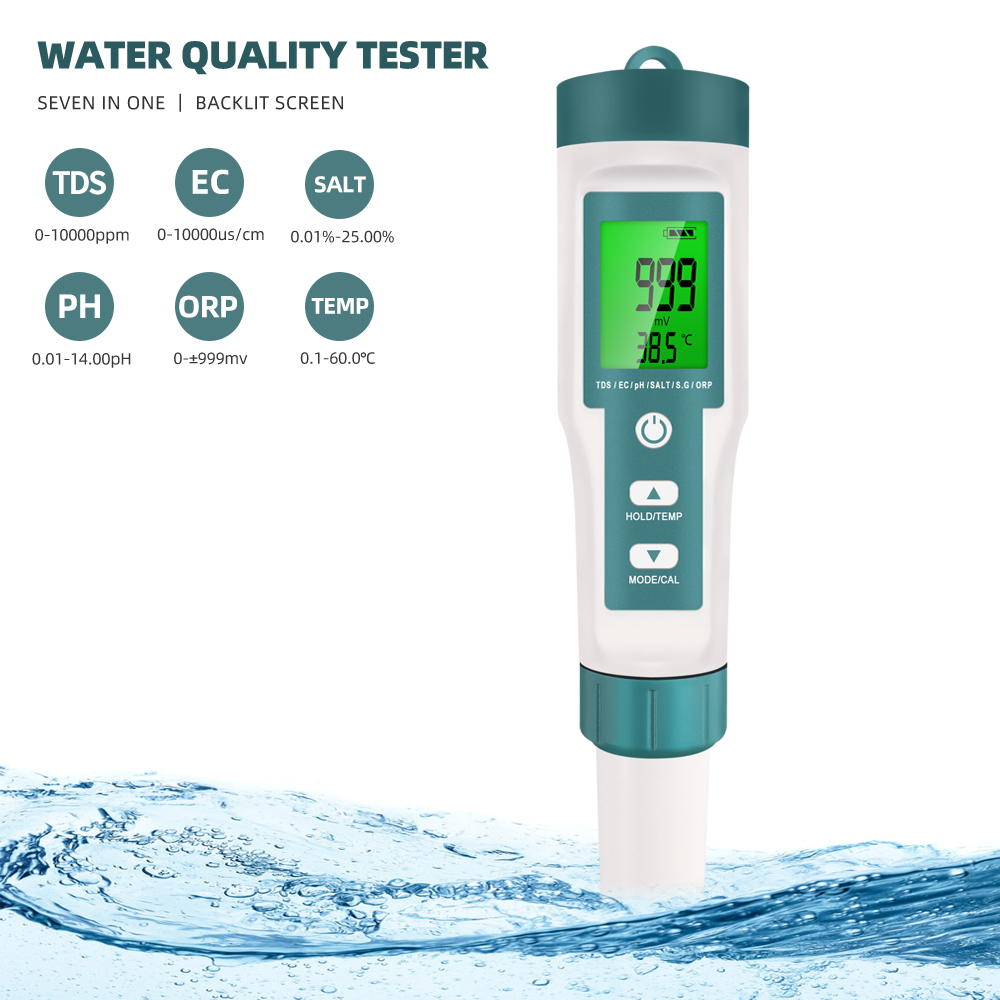 7 in 1 PH TDS EC ORP Salinità  - Ph Meter Digital Water Tester recensione e prezzo